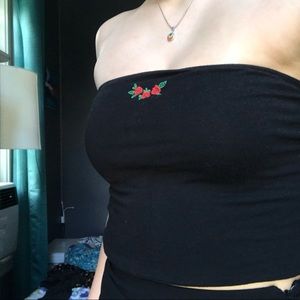 Brandy cropped tube top